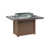 Hammered Top Stainless with Antique Mahogany Base selected