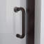 Porte de douche coulissante semi-sans cadre en verre transparent l 44 à 48 po x H 72 po Levantine-102335820