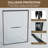 56-60 In. W X 72 In. H Double Sliding Shower Door, Semi-Frameless Bypass Bathroom Sliding Door With 1/4" (6Mm) Tempered Glass For Walk-In Shower, Shower Door-123698781
