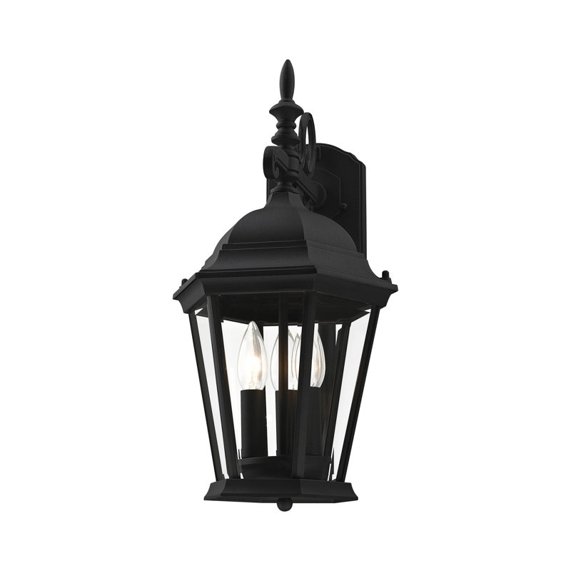 Heaney Aluminum Wall Light, Textured Black