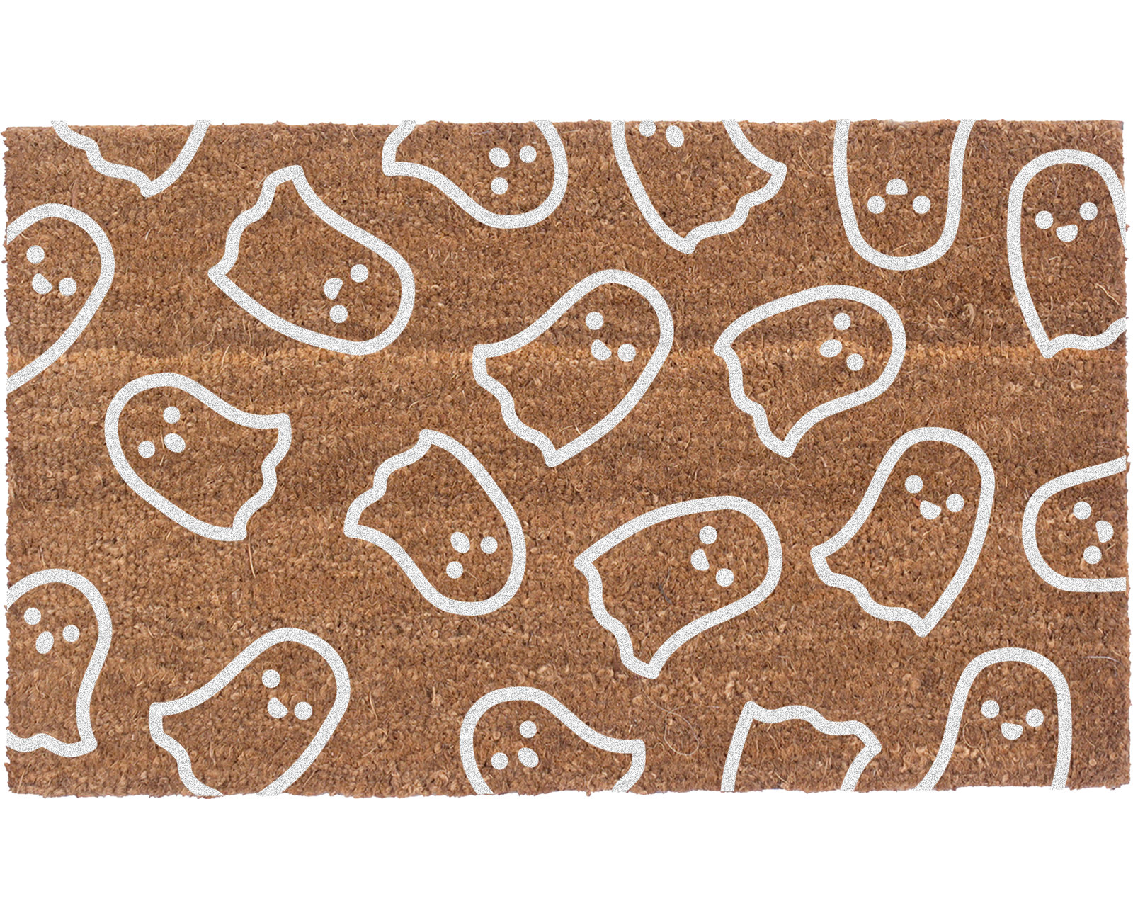 Dimitrious Non-Slip Halloween Outdoor Doormat, 18" W x 30" L, Brown/White