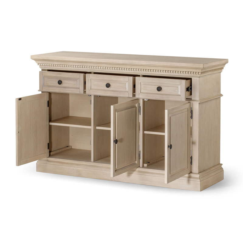 Buffet en bois Maven Lane Theo, Blanc
