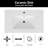 30" Ceramic Drop-in Sink In White