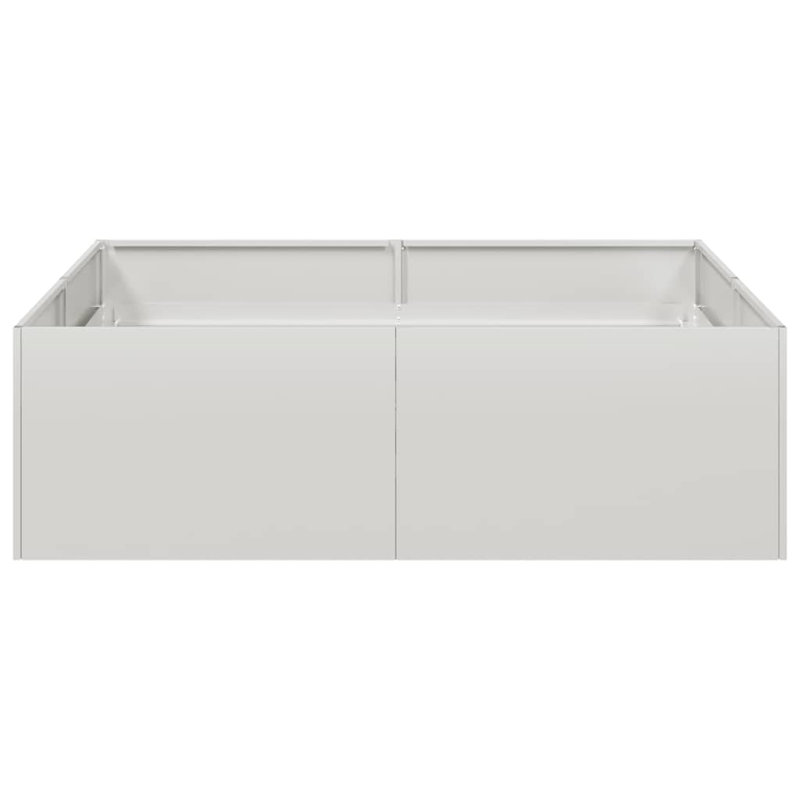 Planter Box, 30cm H x 100cm W x 100cm D, Silver