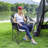 Steban Oversized Camping Chair, Folding Moon Saucer Chair, Heavy Duty Folding Chair with Carry Bag
