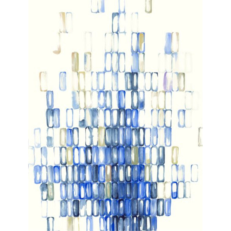 Gradation II Print by Sara Brown, Image Brush Gel, 32" H x 24" W x 1.5" D