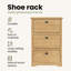 3 Pair Shoe Rack