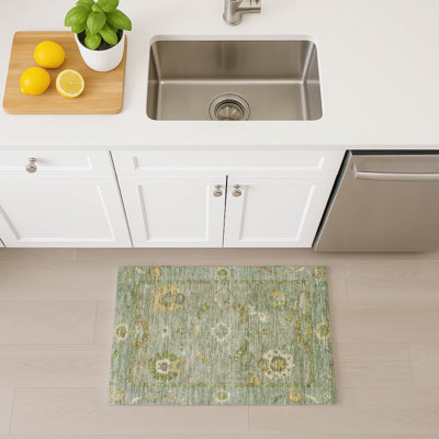 Machine Washable Indoor/Outdoor Kaczor ACN2229 Global Rug