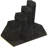 Black Velvet Wrapped Hexagon Ring Tabletop Display