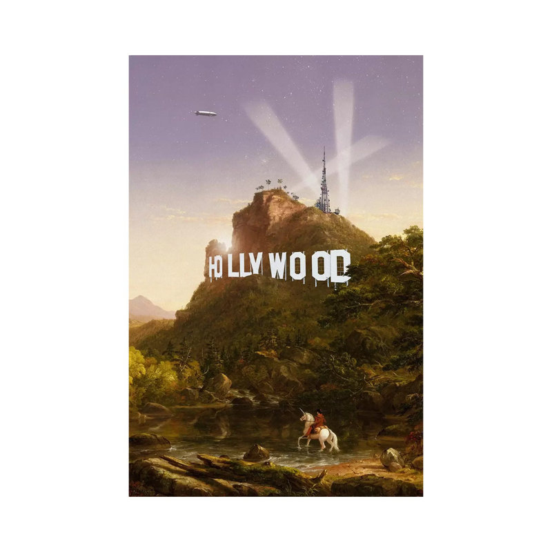 Hollywood by Jonas Loose - Wrapped Canvas Print, 20.32 cm H x 30.48 cm W