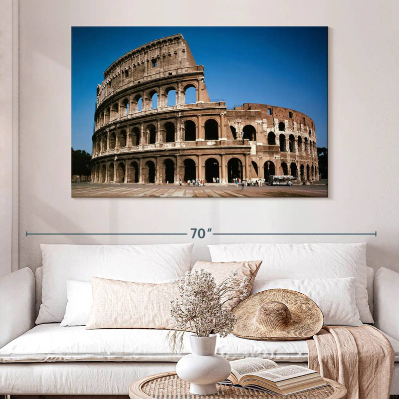 Roman Colosseum Ruins, 34" H x 51" W