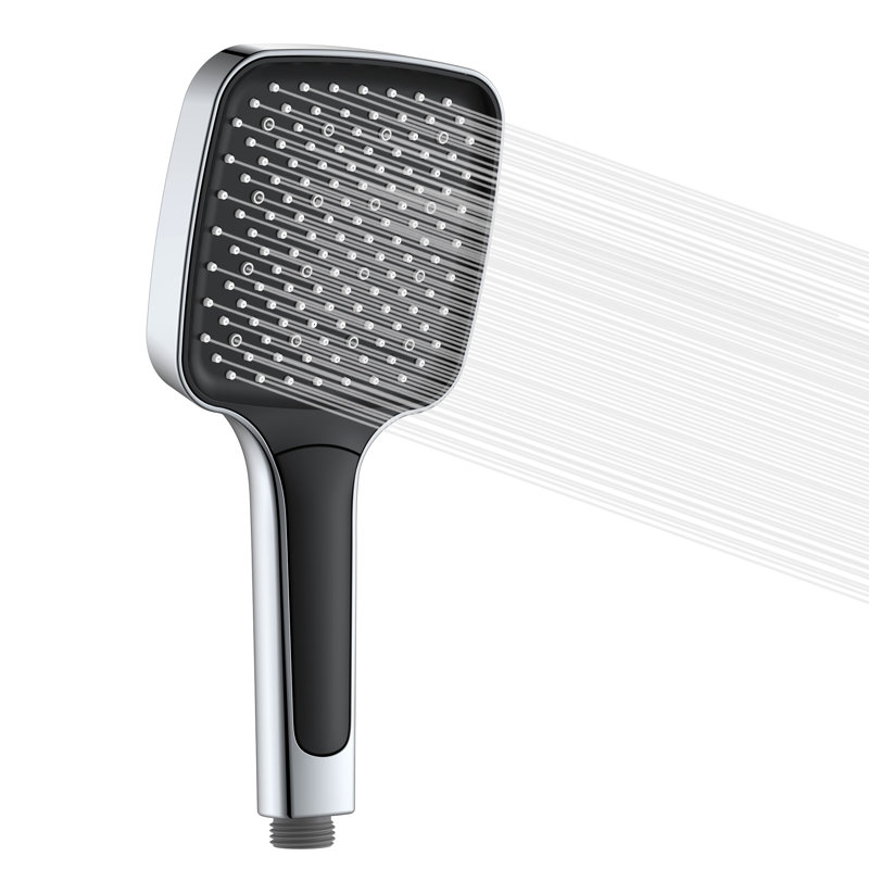 Kattie Handheld Shower Head, Chrome/Black