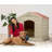 Ellinore Taupe Plastic Dog House-83932516