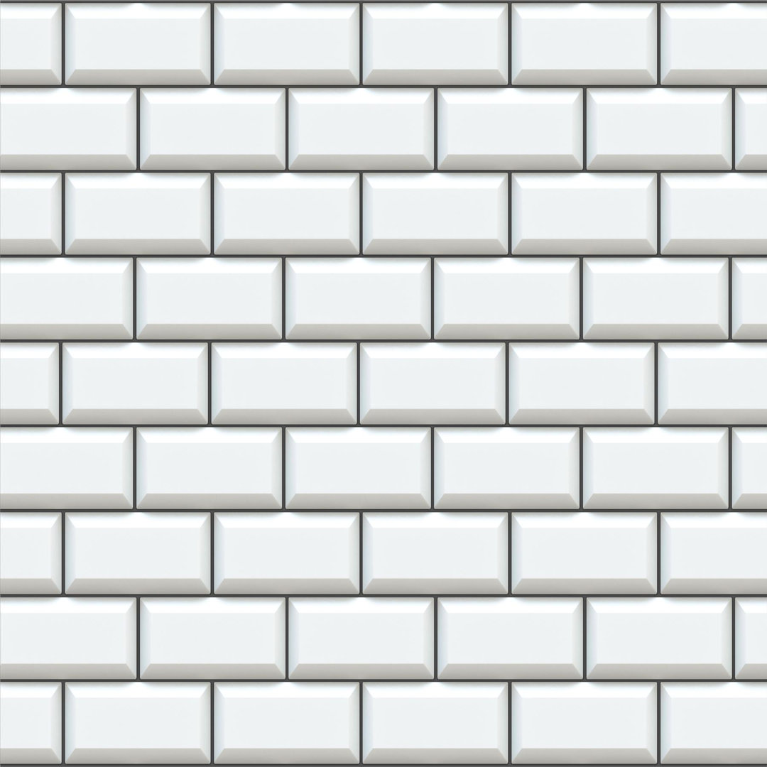 14cm x 28.5cm Aluminium Peel & Stick Subway Tile