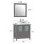 Ensemble de meuble-lavabo simple avec miroir -116868046-27042726