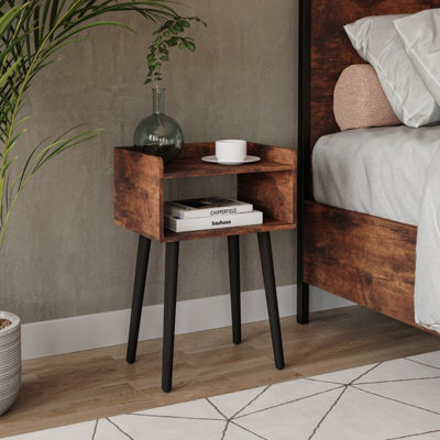 40cm W Solid Wood Bedside Table