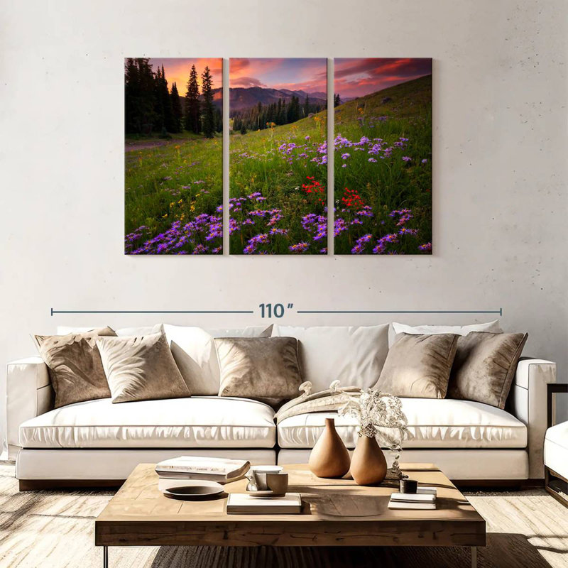 Alvord Rocky Mountains Wildflowers, H 48 po x l 74 po