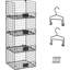 Étagère de rangement pour vêtements à 4 niveaux