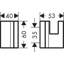 Universal Rectangular Single Robe Hook-807438098