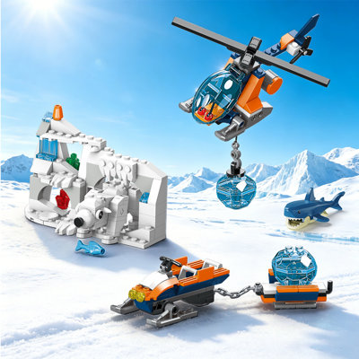 Trousse de construction de brise-glace arctique, modèle d'explorateur océanique flottant, jouet STEM pour enfants de 8 ans et plus