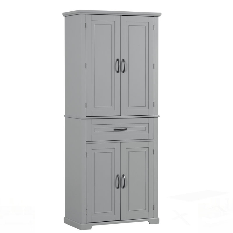 Bathroom Storage Cabinet With Doors And Drawer, Multiple Storage Space, Adjustable Shelf, Perfect For Organizing And Maximizing Bathroom Space.