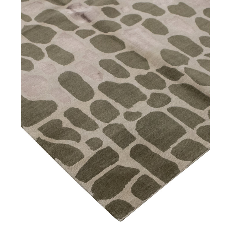 Hand Knotted Wool Abstract Area Rug