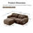 80.3" L-Shaped 2-Seater Sofa with Ottoman-1815100772
