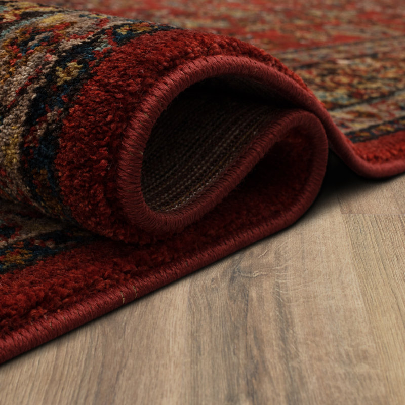 Gray Rectangular Stain-Resistant Synthetic Area Rug