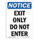 SignMission Exit Only Do Not Enter Sign | Wayfair