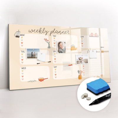 Magnetic Glass Dry Erase Board Bulletin Board