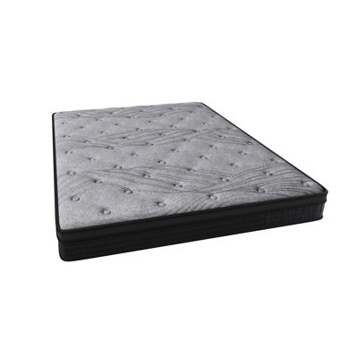 Grand matelas en mousse de 12 po avec 560 ressorts ensachés pour un soutien ciblé et une isolation des mouvements, ferme et sans tracas