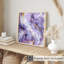 «Abstract Abstract», reproduction d'art moderne sans cadre, géode de marbre mauve et or IV-651722456