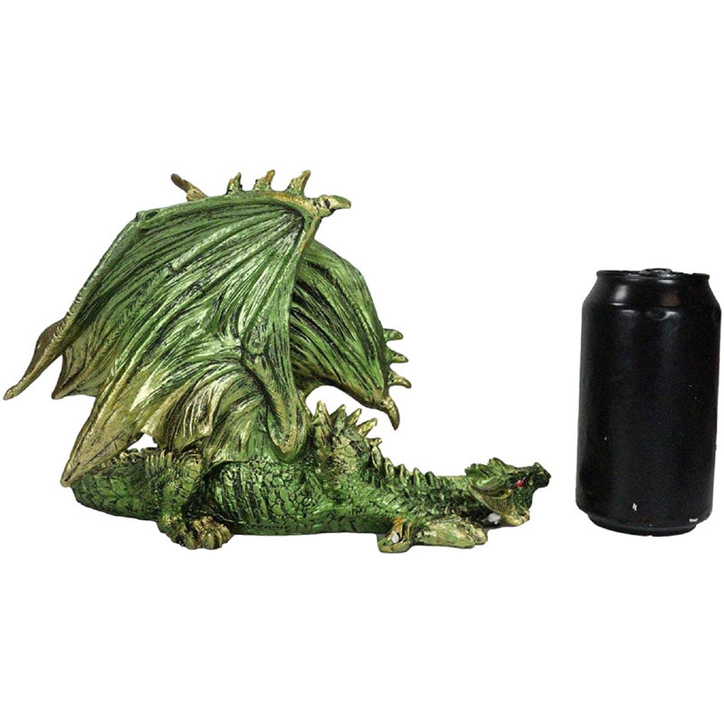 Figurine gothique sentinelle silencieuse Amarren Beowulf, Vert