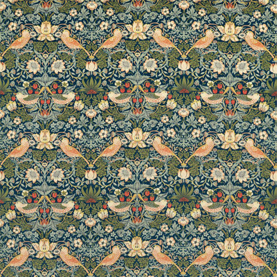 Strawberry Thief Velvet Fabric