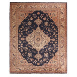 One-of-a-Kind 8'4" X 10'3" Before 1900 Wool Area Rug in