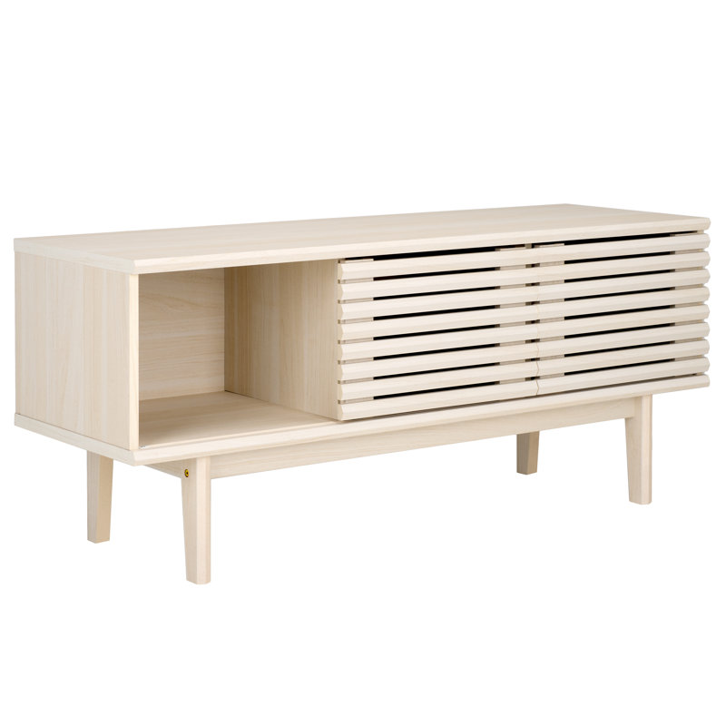 Cartney TV Stand for TVs up to 50", Bleached White
