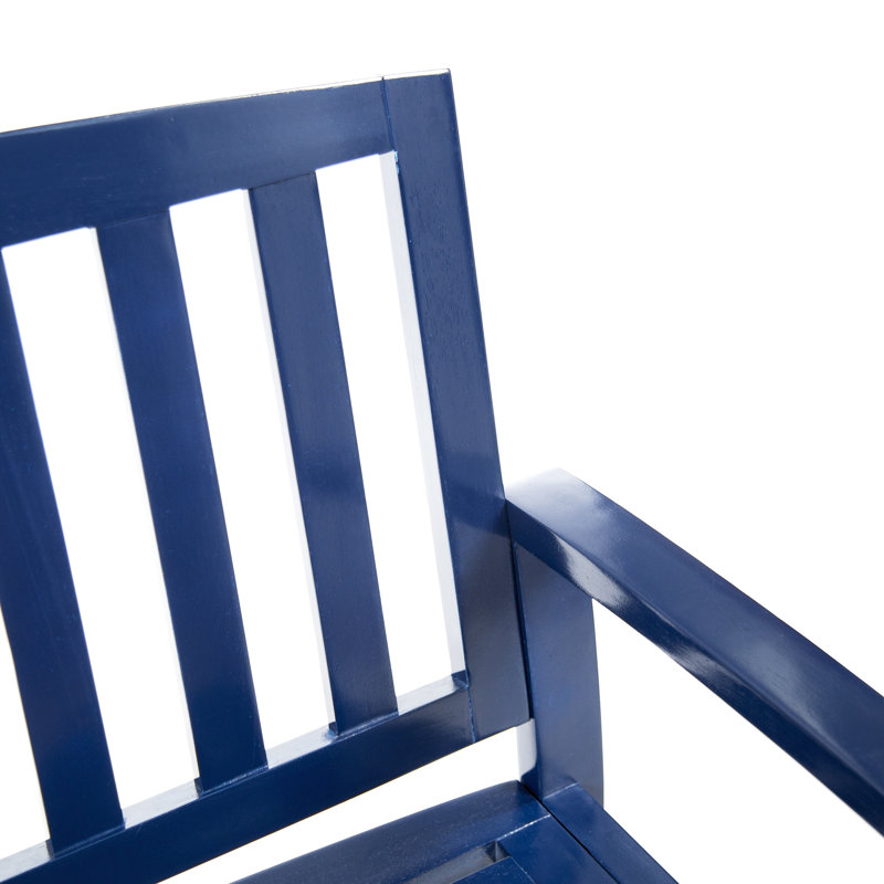 Banc en bois bleu marine attrayant pour l'intérieur et l'extérieur