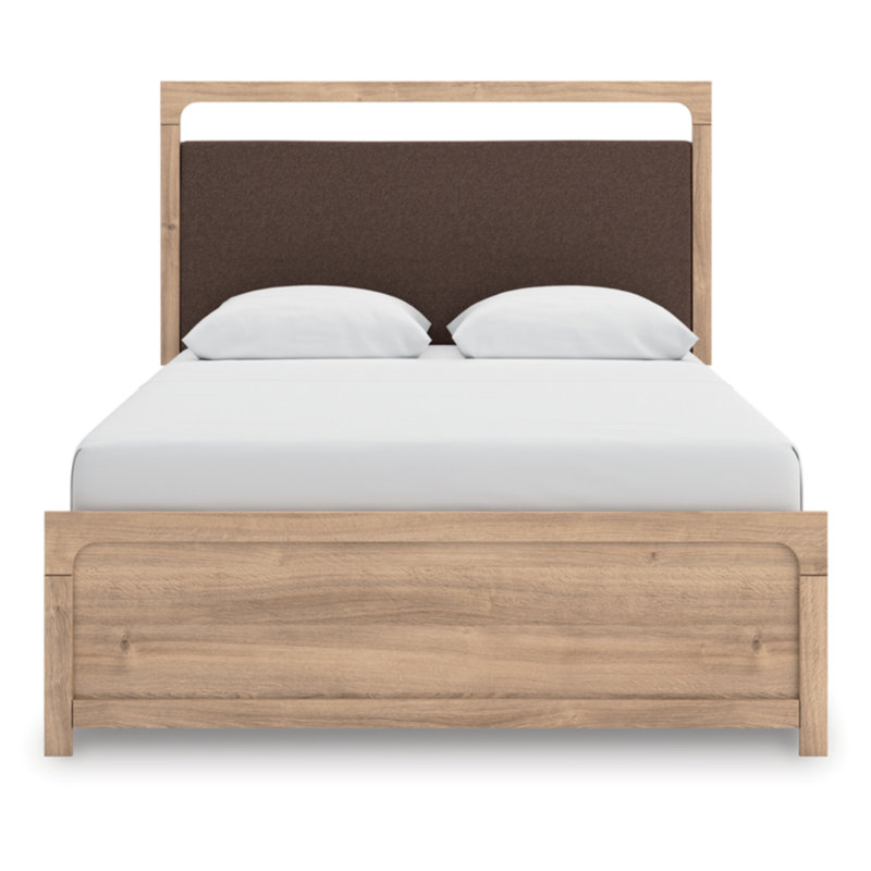 Grand lit plateforme tapissier Hafizur, Grand lit