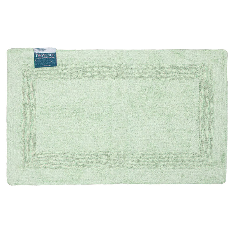 Tapis pour salle de bain Provence, L 20 po x L 32 po, Vert