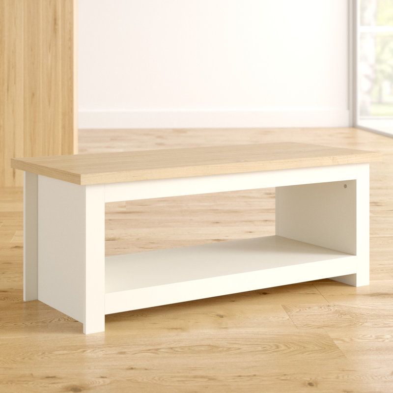 Loretta Sled Coffee Table, Cream