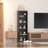 5 Tier Bookshelf, 20 Inches Wide Wooden Storage Shelves-1875796597