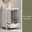 Ensemble de meuble-lavabo 24 po avec lavabo, meuble-lavabo moderne avec trou de robinet simple, panneaux de porte texturés et tiroir, pieds en pin, grand espace de rangement-1539872393