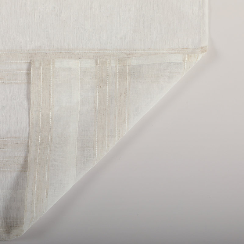 Keyonah Striped Sheer Curtains Pair