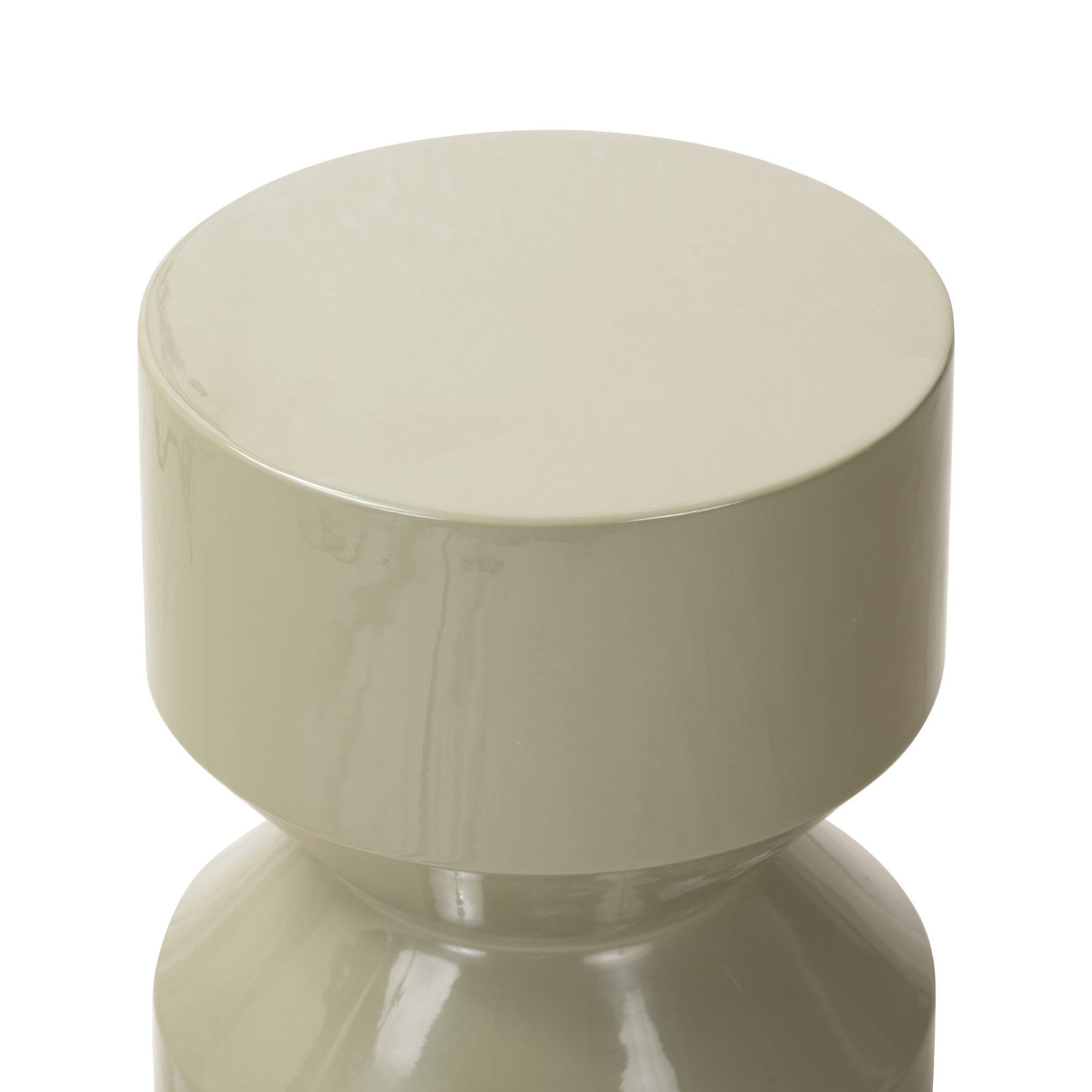 Roelf End Table-Sand Striae, Moss Lacquered Concrete
