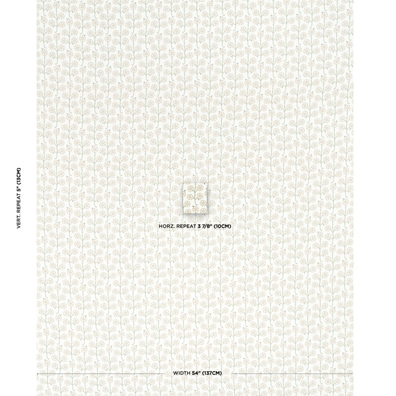 Tissu Schiaacher x Neisha Crosland Gardenia, Lin