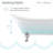 Cache Single Slipper, Clawfoot Soaking Acrylic Bathtub, Chrome Clawfoot-59226969