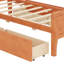 Wood Platform Bed With Drawers And Streamlined Headboard & Footboard-2003465417-2003465408