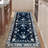Non-Slip Machine Washable Blue Cream Area Rug For Living Room, Hallway Runner, Entryway Rug-985844895