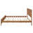 Classic Wood Platform Bed Featuring Strong Slat Support