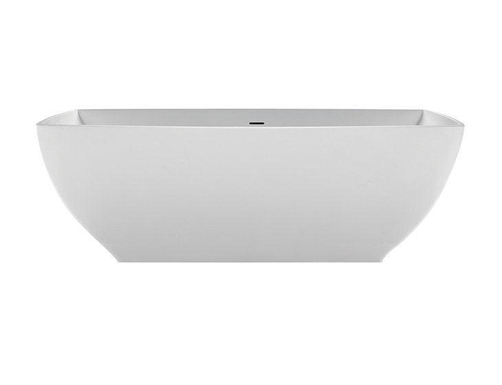 Adrian 67.5" Freestanding Air Bathtub, Matte White